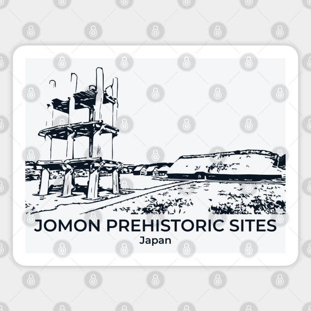 Jomon Prehistoric Sites - Japan Magnet by Lakeric